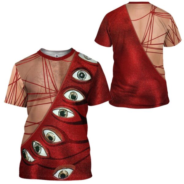 Gearhuman 3D Freddie Mercury Eyeball Suit Custom Tshirt Apparel GW120813 3D T-shirt 