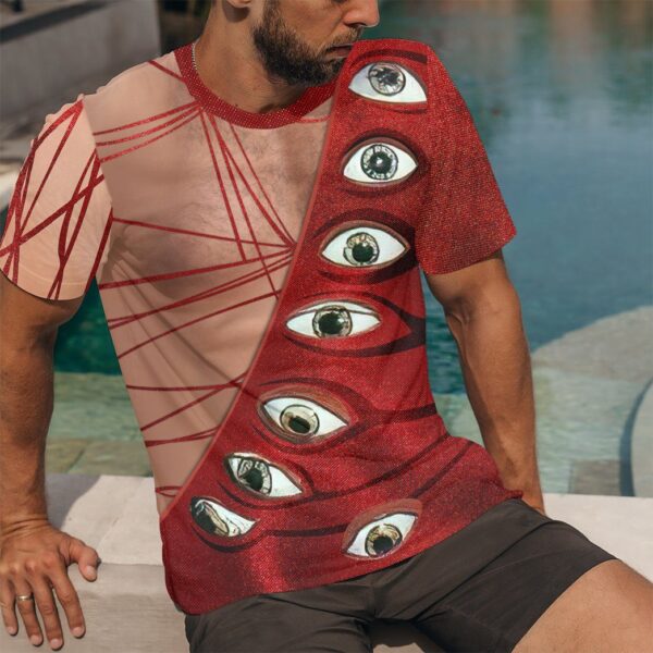 Gearhuman 3D Freddie Mercury Eyeball Suit Custom Tshirt Apparel GW120813 3D T-shirt 