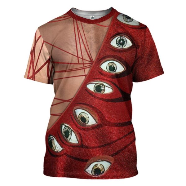 Gearhuman 3D Freddie Mercury Eyeball Suit Custom Tshirt Apparel GW120813 3D T-shirt T-Shirt S 
