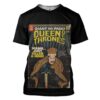 Gearhuman 3D Freddie Mercury Queen Of Thrones Vintage Comic Book Covers Custom Tshirt Apparel GN21088 3D T-shirt T-Shirt S