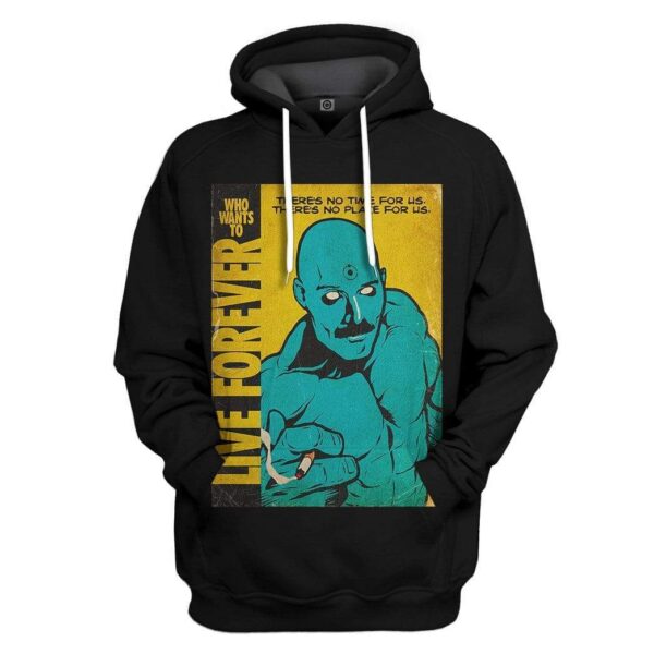 Gearhuman 3D Freddie Mercury Who Wants To Live Forever Vintage Comic Book Covers Custom Hoodie Apparel GN21086 3D Custom Fleece Hoodies Hoodie S 