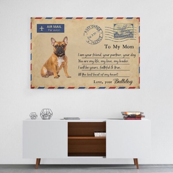 Gearhuman 3D French Bulldog You Are My Life Canvas GK18027 Canvas