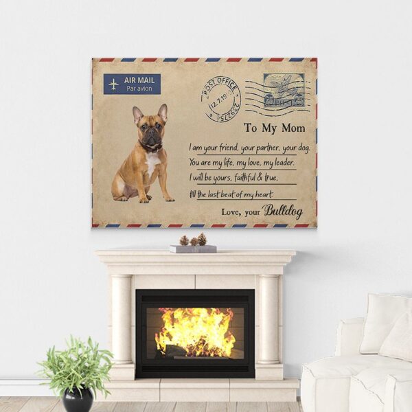 Gearhuman 3D French Bulldog You Are My Life Canvas GK18027 Canvas