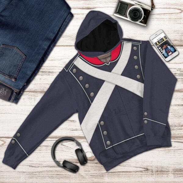 Gearhuman 3D French Light Infantry Custom Hoodie Apparel GV190818 3D Custom Fleece Hoodies 