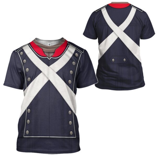 Gearhuman 3D French Light Infantry Custom Tshirt Apparel GV190818 3D T-shirt 