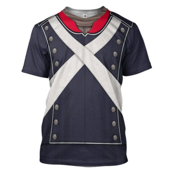 Gearhuman 3D French Light Infantry Custom Tshirt Apparel GV190818 3D T-shirt T-Shirt S 