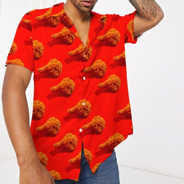 Gearhuman 3D Fried Chicken Hawaii Shirt ZK0806213 Hawai Shirt 