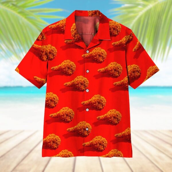 Gearhuman 3D Fried Chicken Hawaii Shirt ZK0806213 Hawai Shirt 