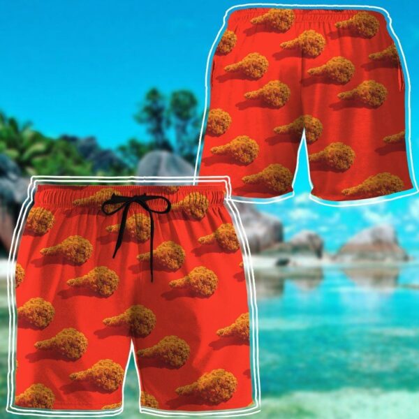 Gearhuman 3D Fried Chicken Hawaii Shirt ZK0806213 Hawai Shirt 