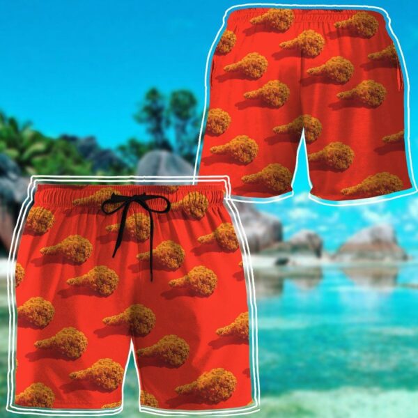 Gearhuman 3D Fried Chicken Shorts ZK0806214 Men Shorts 