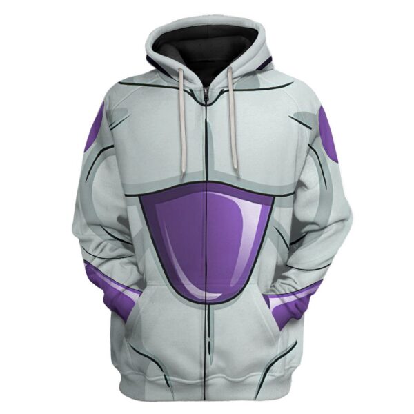 Gearhuman 3D Frieza Dragon Ball Custom Hoodie Apparel GV24094 3D Apparel Zip Hoodie S 