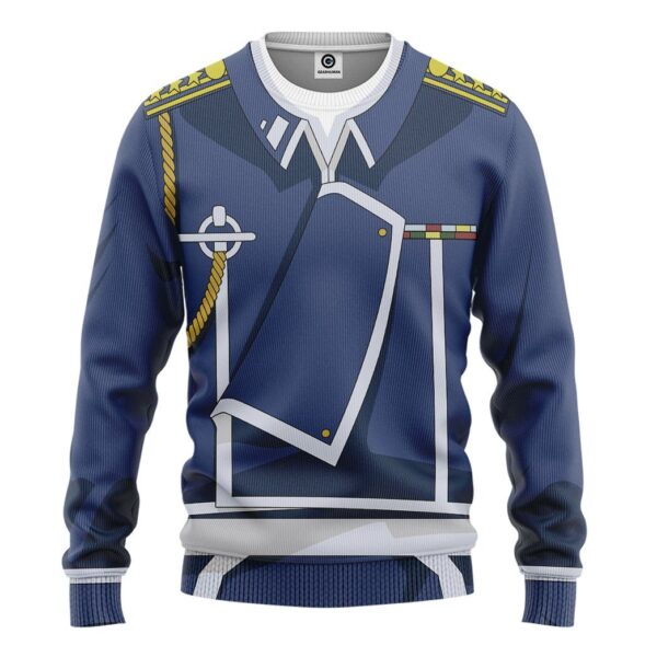 Gearhuman 3D Fullmetal Alchemist Colonel Roy Mustang Custom Tshirt Hoodie Apparel GW28013 3D Apparel Long Sleeve S