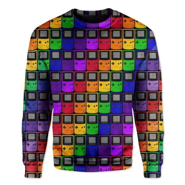 Gearhuman 3D Game Boy Console Custom T-Shirts Hoodies Apparel HD-DT1102205 3D Custom Fleece Hoodies Long Sleeve S