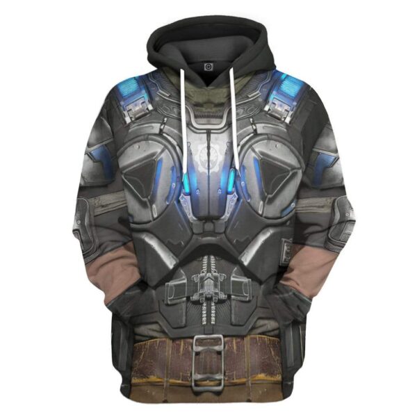Gearhuman 3D Gear Of War Armor Custom Hoodie Apparel GN25078 3D Custom Fleece Hoodies Hoodie S 