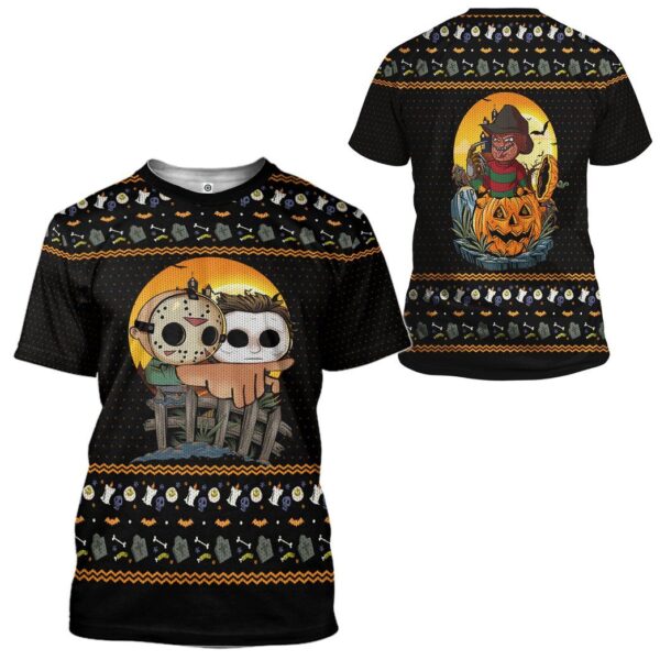 Gearhuman 3D Gearhuman 3D Trick Or Treat Custom Tshirt Apparel GV210910 3D T-shirt