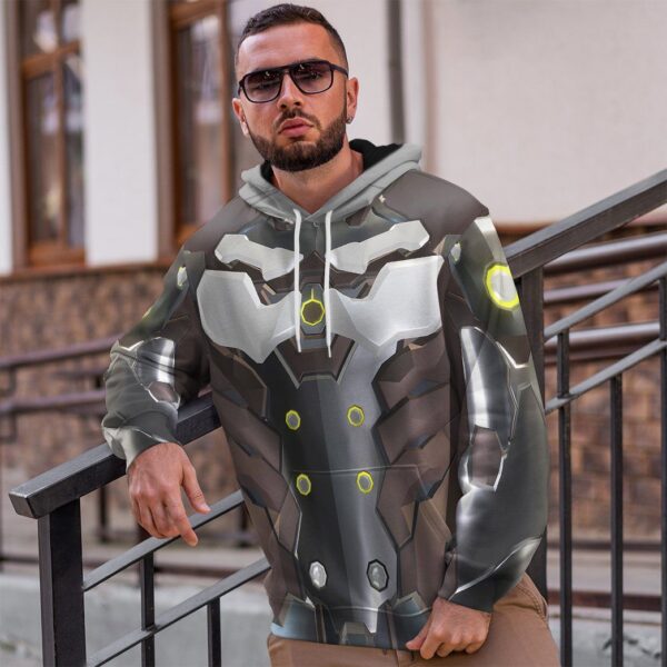 Gearhuman 3D Genji Overwatch Custom Tshirt Hoodie Appreal GK151213 3D Apparel 