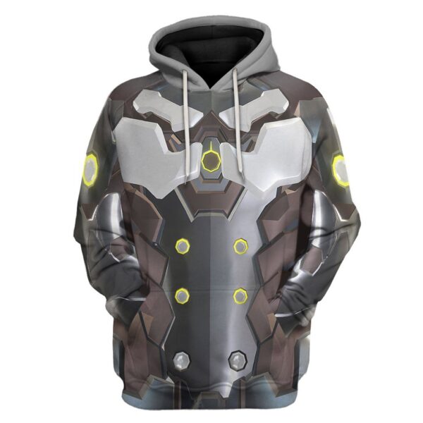 Gearhuman 3D Genji Overwatch Custom Tshirt Hoodie Appreal GK151213 3D Apparel Hoodie S 