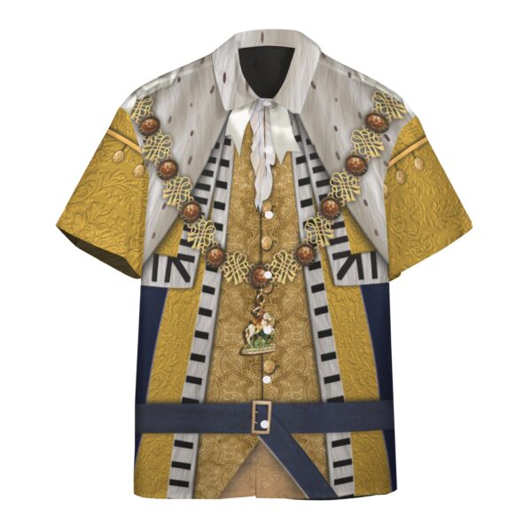 Gearhuman 3D George III Custom Short Sleeve Shirt GV171113 Short Sleeve Shirt Short Sleeve Shirt S 