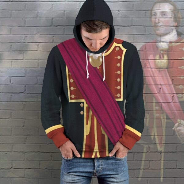 Gearhuman 3D George Washington Ancient Costume Custom Hoodie Apparel GV09091 3D Custom Fleece Hoodies 