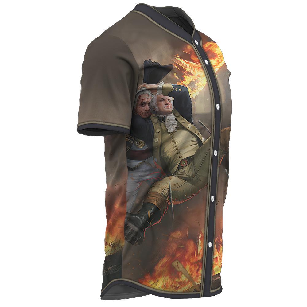 Gearhuman 3D George Washington Stunner Custom Jersey Shirt GW0107217 Jersey Shirt