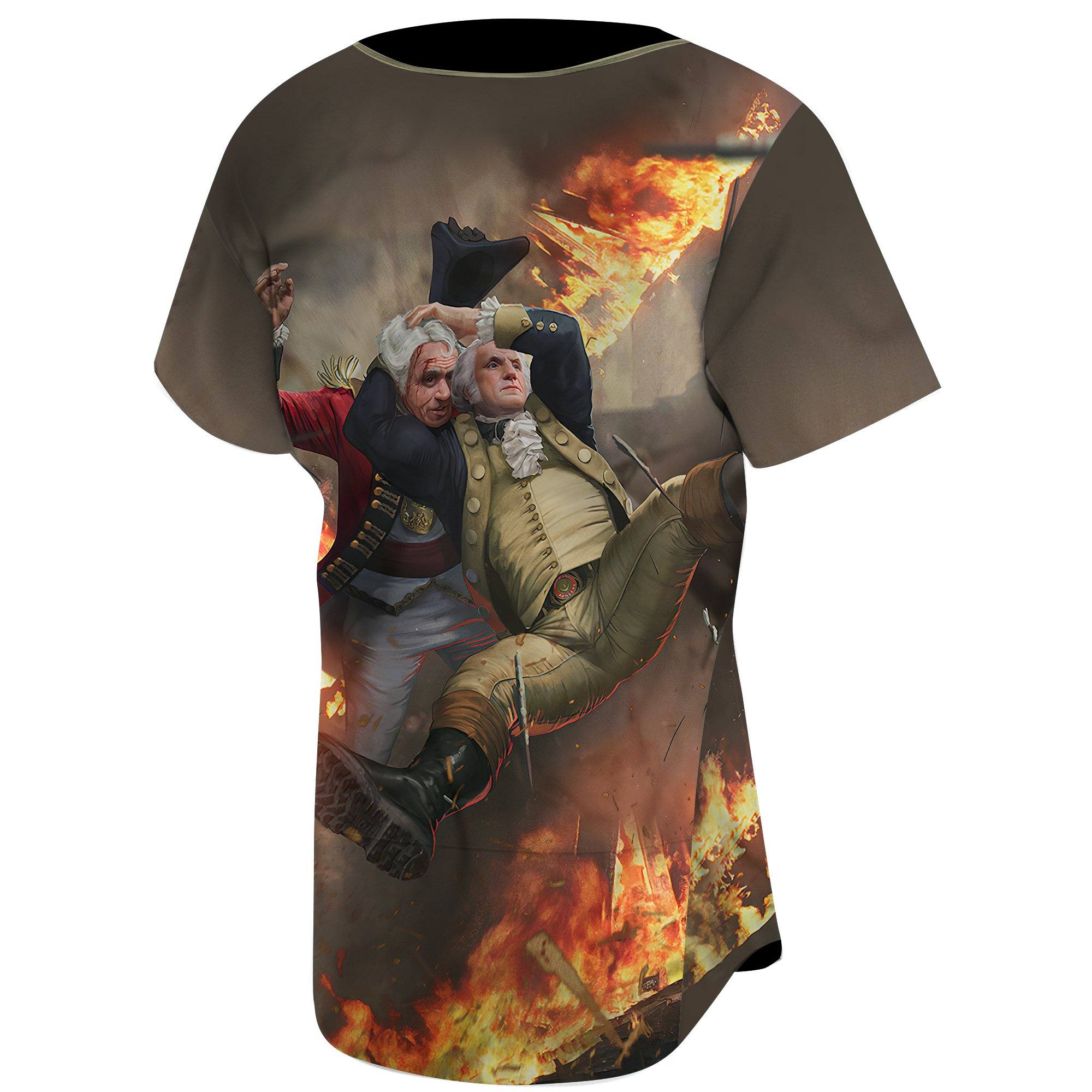 Gearhuman 3D George Washington Stunner Custom Jersey Shirt GW0107217 Jersey Shirt