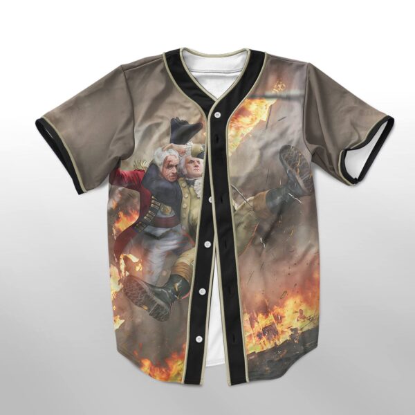 Gearhuman 3D George Washington Stunner Custom Jersey Shirt GW0107217 Jersey Shirt