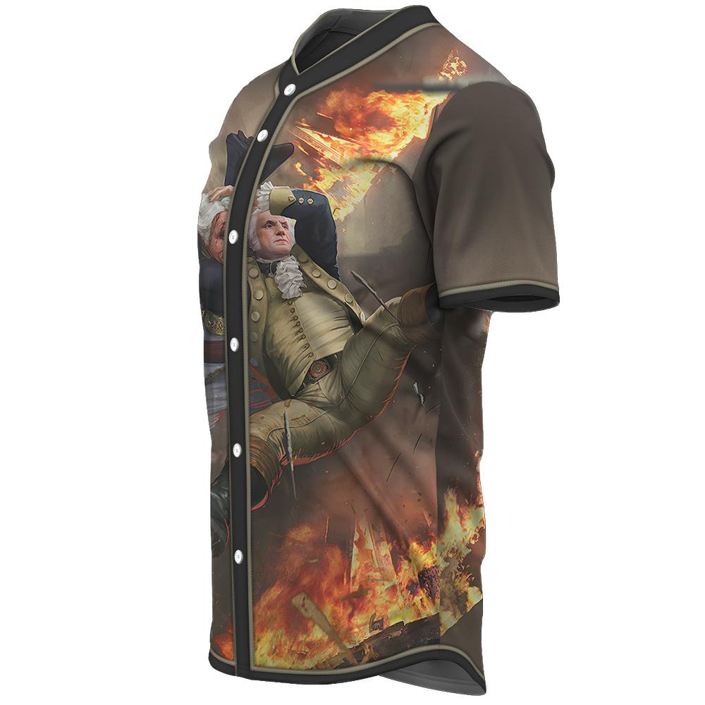 Gearhuman 3D George Washington Stunner Custom Jersey Shirt GW0107217 Jersey Shirt