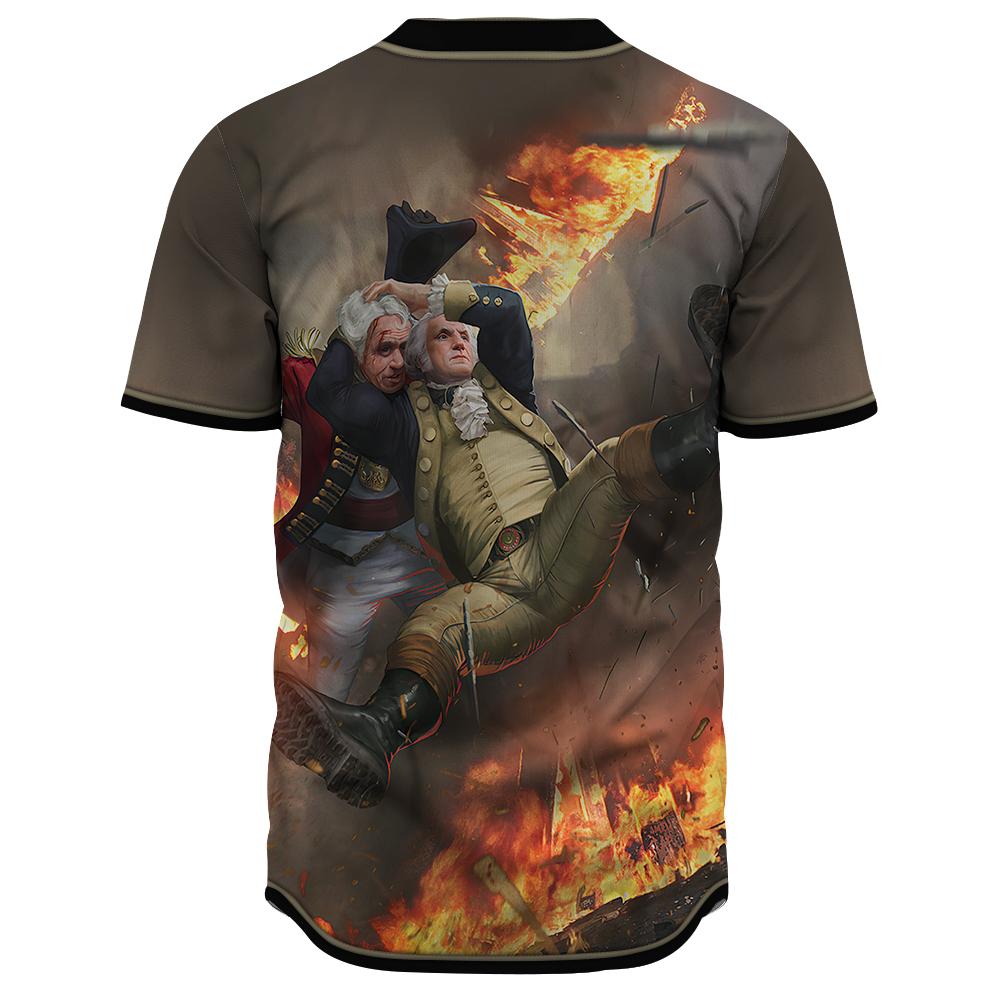 Gearhuman 3D George Washington Stunner Custom Jersey Shirt GW0107217 Jersey Shirt