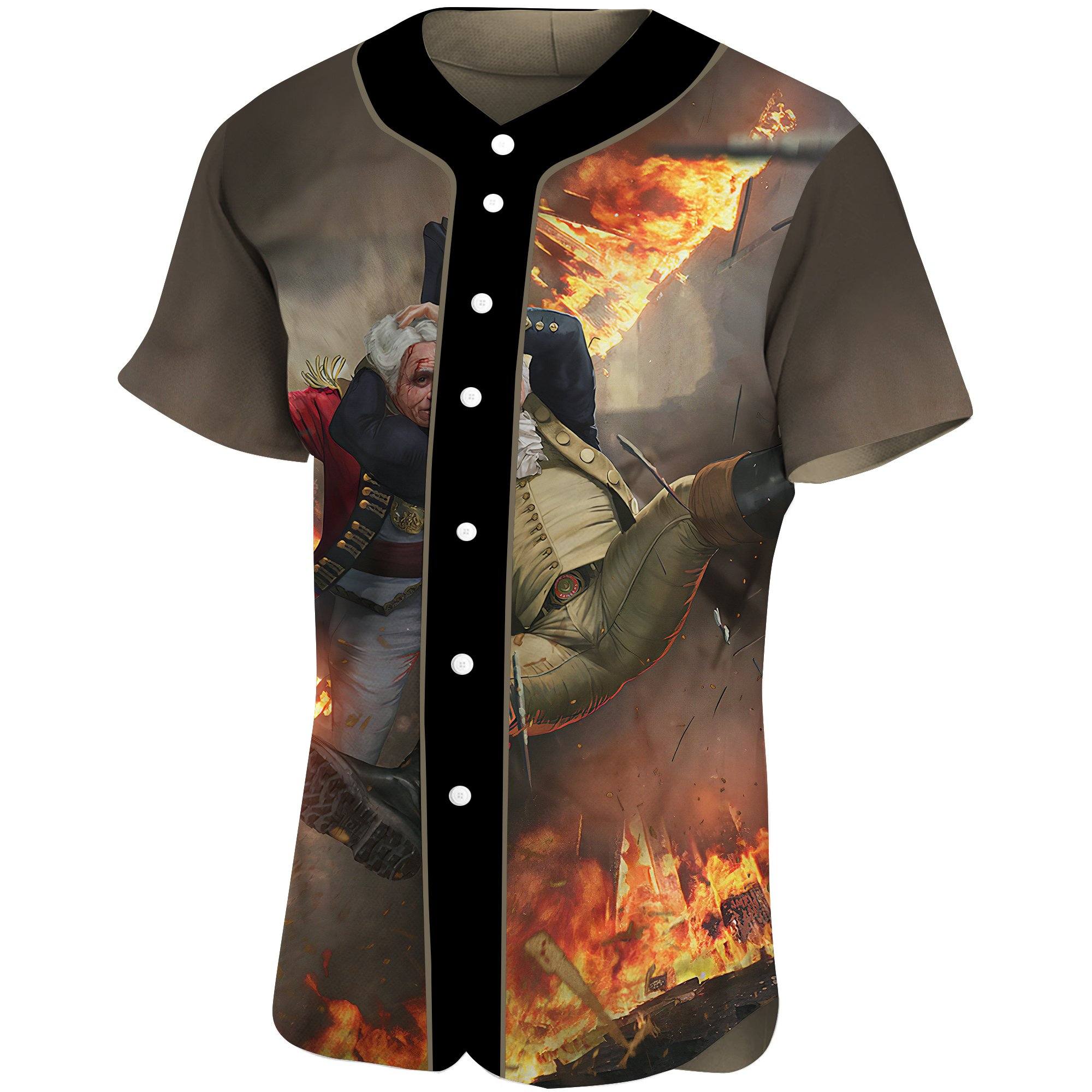 Gearhuman 3D George Washington Stunner Custom Jersey Shirt GW0107217 Jersey Shirt