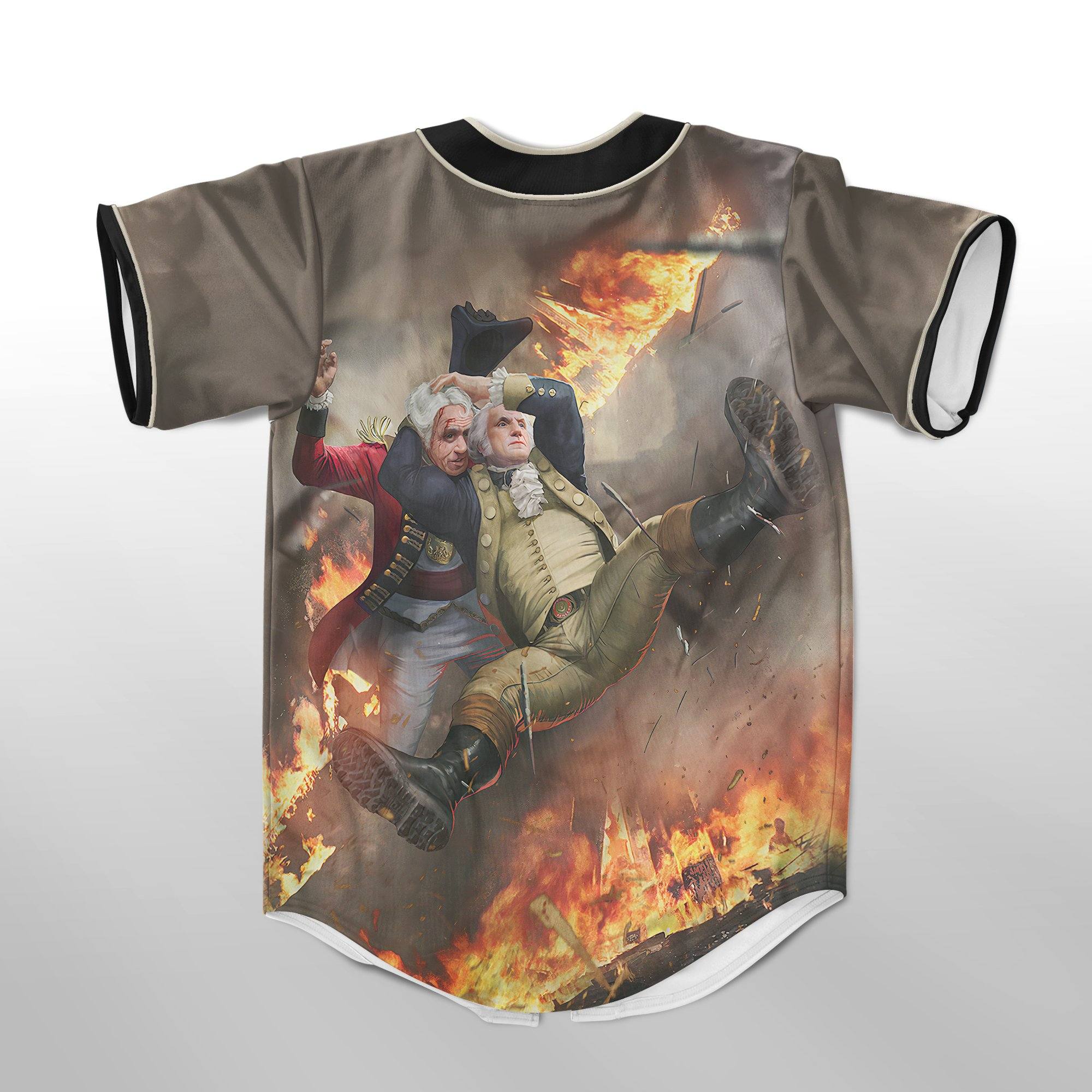 Gearhuman 3D George Washington Stunner Custom Jersey Shirt GW0107217 Jersey Shirt