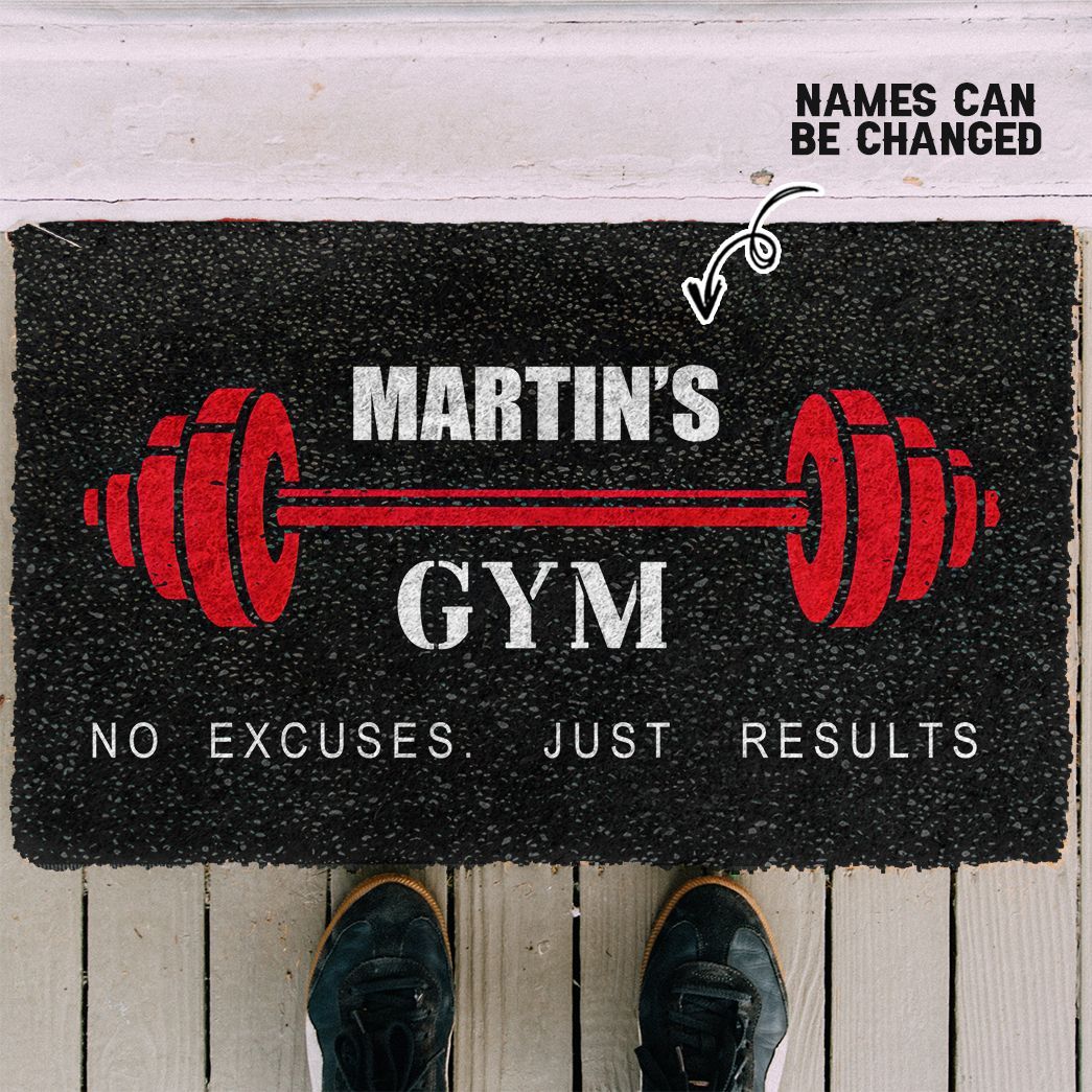 Gearhuman 3D Gym Custom Name Doormat ZK1006217 Doormat