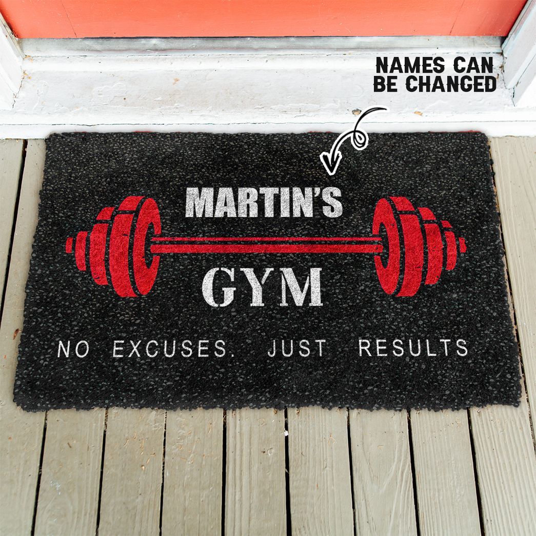 Gearhuman 3D Gym Custom Name Doormat ZK1006217 Doormat