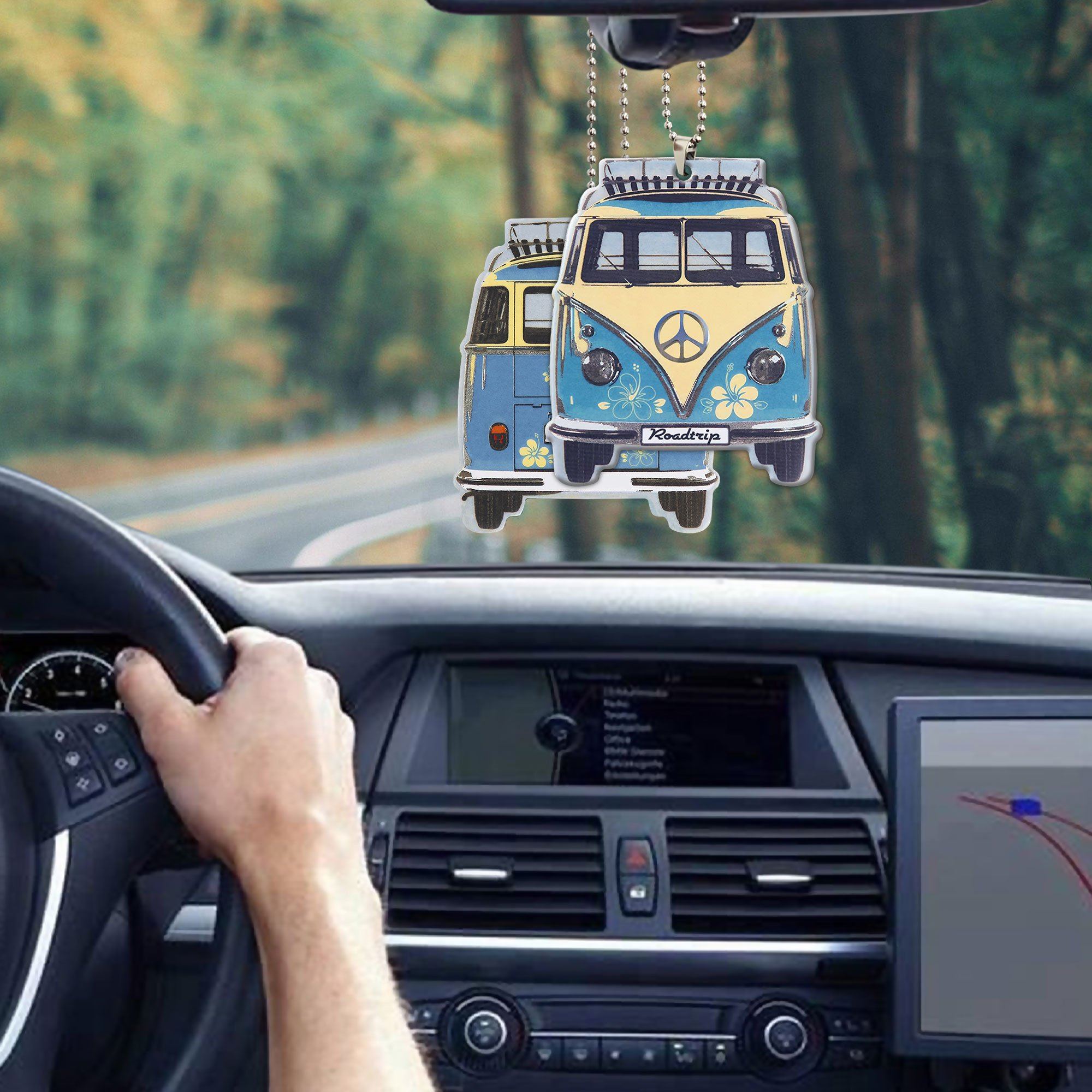 Gearhuman 3D Hippie Car Van Custom Car Hanging GW1806215 Car Hanging