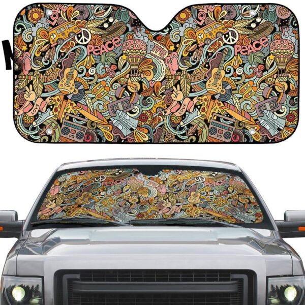 Gearhuman 3D Hippie Sunshade ZK2805215 Auto Sunshade