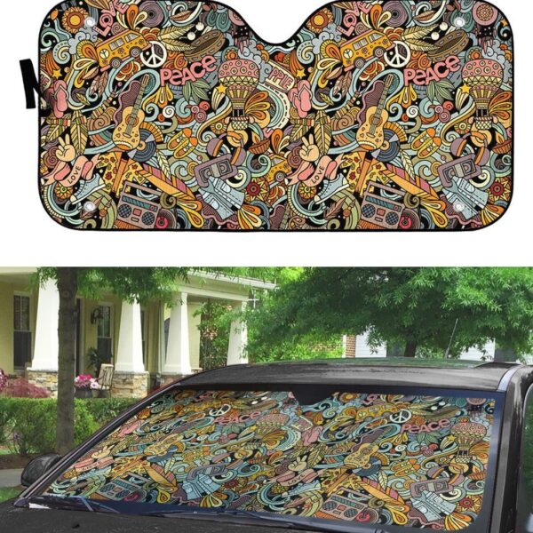 Gearhuman 3D Hippie Sunshade ZK2805215 Auto Sunshade 