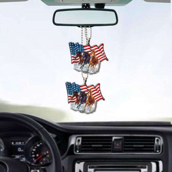 Gearhuman 3D Horse American Pride Custom Car Hanging GW1606217 Car Hanging
