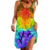 Gearhuman 3D HummingBird Sleeveless Beach Dress ZZ0706217 Beach Dress Beach Dress S 