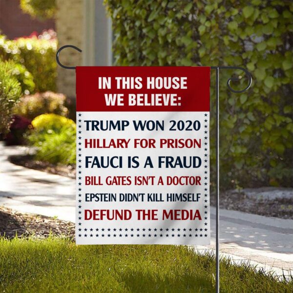 Gearhuman 3D In This House We Believe Custom Flag GW2806217 House Flag