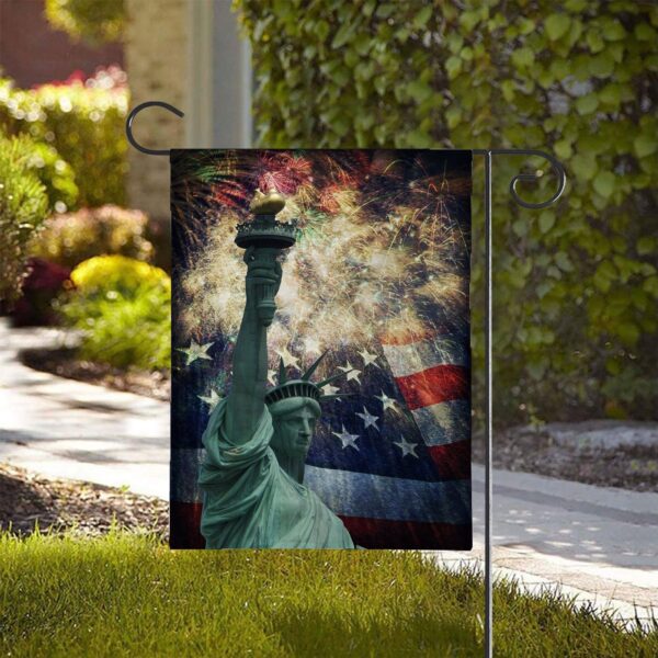 Gearhuman 3D Independence Day Statue Of Liberty Custom Flag GW2306216 House Flag 