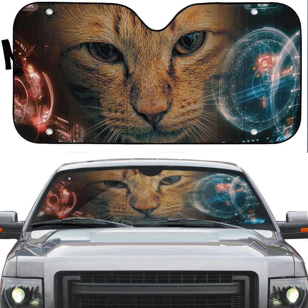 Gearhuman 3D Iron Man HUD Cat Auto Sunshade ZK2804211 Auto Sunshade