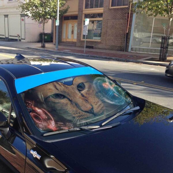 Gearhuman 3D Iron Man HUD Cat Auto Sunshade ZK2804211 Auto Sunshade