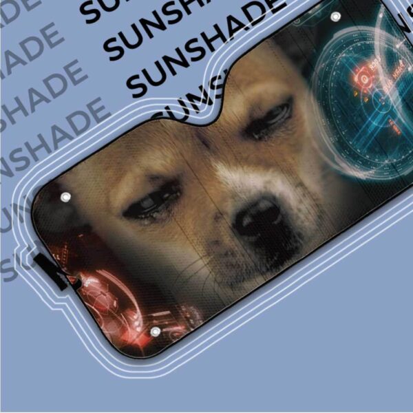 Gearhuman 3D Iron Man HUD Dog Auto Sunshade ZK2804212 Auto Sunshade 