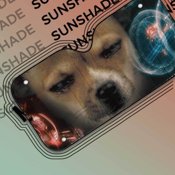 Gearhuman 3D Iron Man HUD Dog Auto Sunshade ZK2804212 Auto Sunshade 