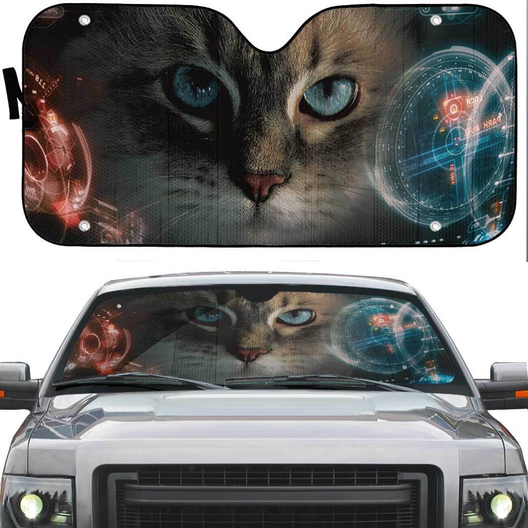 Gearhuman 3D Iron Man HUD Ragdoll Cat Auto Sunshade ZK2804214 Auto Sunshade