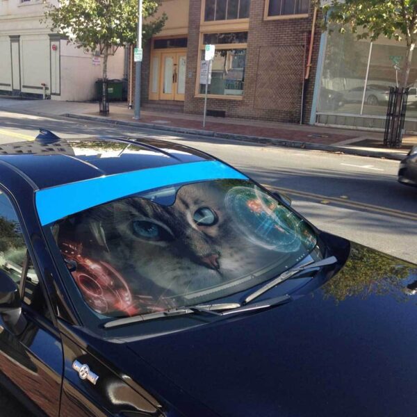 Gearhuman 3D Iron Man HUD Ragdoll Cat Auto Sunshade ZK2804214 Auto Sunshade