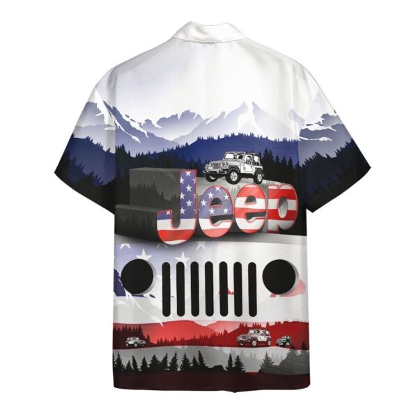 Gearhuman 3D Jeep American Flag Hawaii Shirt ZZ2705212 Hawai Shirt