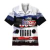 Gearhuman 3D Jeep American Flag Hawaii Shirt ZZ2705212 Hawai Shirt Short Sleeve Shirt S