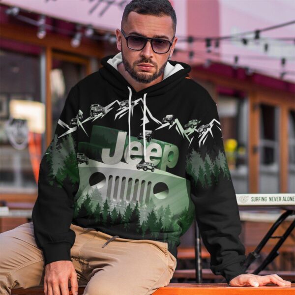 Gearhuman 3D Jeep Tshirt Hoodie Apparel ZZ2705214 3D Apparel 