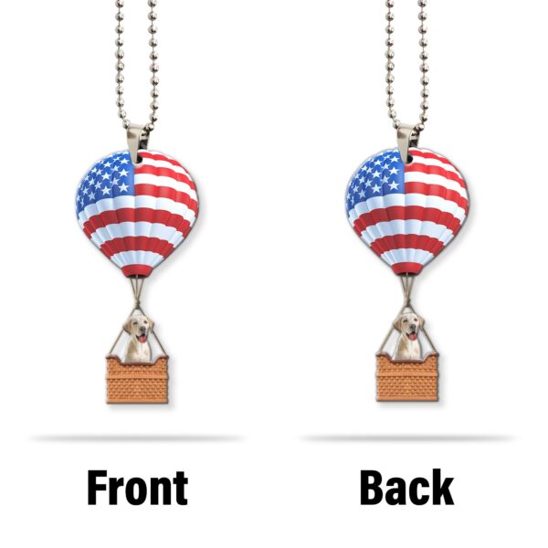Gearhuman 3D Labrador Retriever In Hot Air Balloon Custom Car Hanging GW27052110 Car Hanging