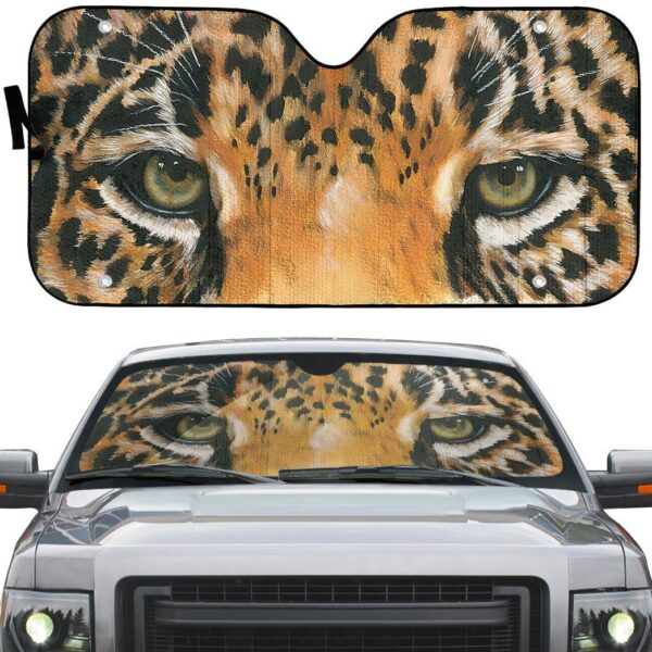 Gearhuman 3D Leopard Eyes Sunshade ZK2805213 Auto Sunshade